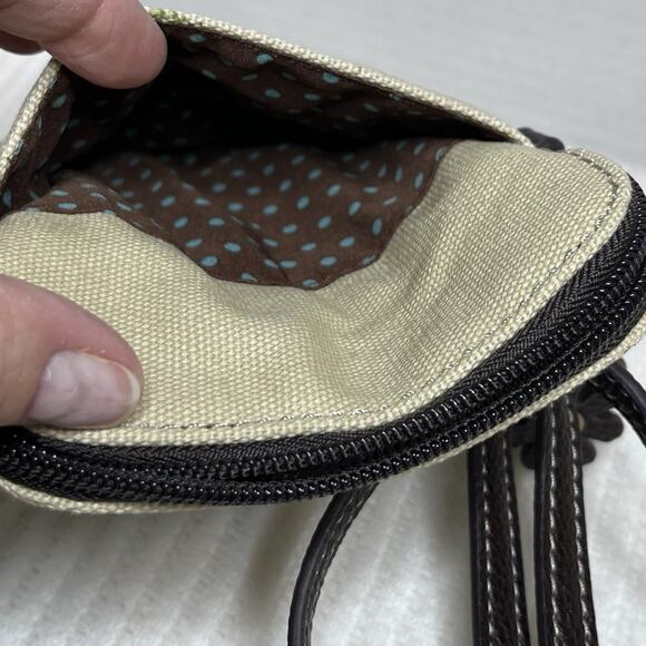 CHALA Bird Safari Canvas Crossbody Cell Phone Purse Adjustable Strap Sand - Picture 5 of 6